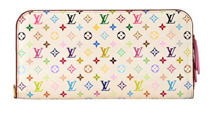 Louis Vuitton X T.Murakami Insolite Wallet, &pound;320, Accessories, White, Canvas, Front view